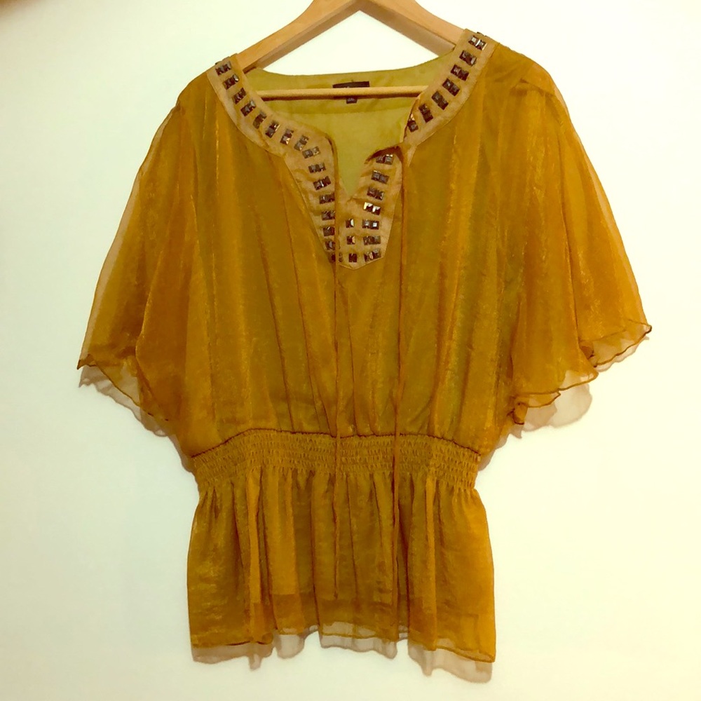 Metallic Bronze/Copper Blouse